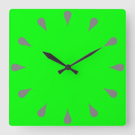 Reloj Cuadrado Gris lagrimeo