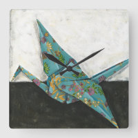 Grúa de Origami con diseños florales