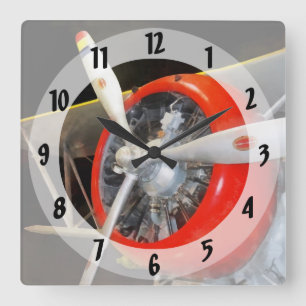 Reloj Cuadrado Grumman F3F-2 Biplane