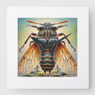 Reloj Cuadrado Grylloblatodea Insect Dorsal View 200724IREF221 - 