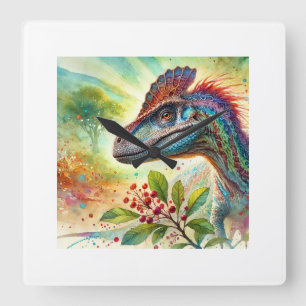 Reloj Cuadrado Guaibasaurus in watercolor 060924AREF119 - Waterco