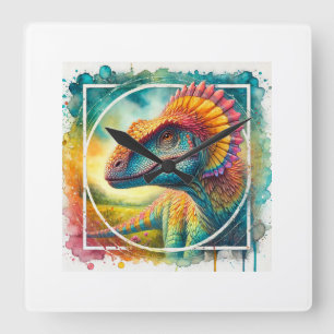 Reloj Cuadrado Guaibasaurus in Watercolor 200724AREF124 - Waterco