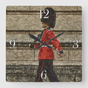 Reloj Cuadrado Guardia de la Reina del Palacio de Buckingham