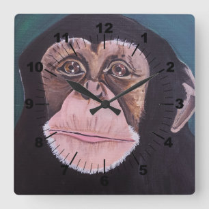Reloj Cuadrado Guardián de la pintura del bosque de Alfred Fox