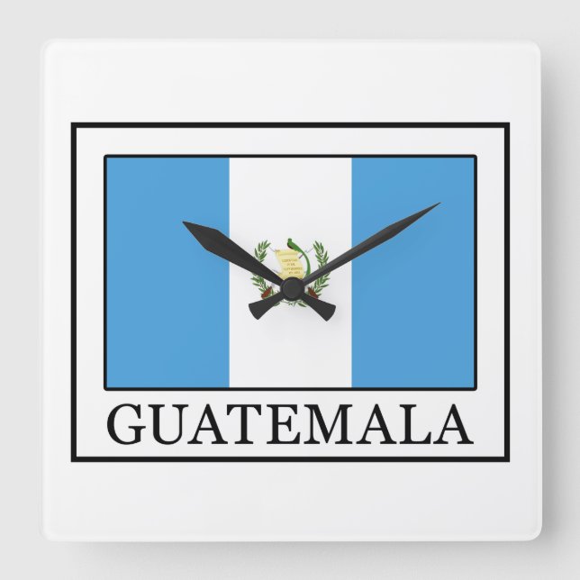Reloj Cuadrado Guatemala (Anverso)