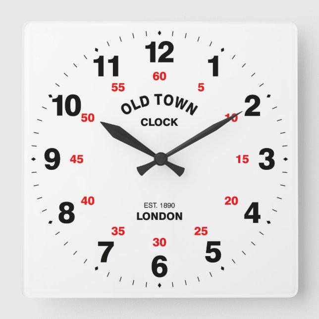Reloj Cuadrado Guay & Elegant Old Town London (Anverso)