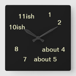 Reloj Cuadrado Guay Uber Geek Hipster Black One-ish Clock 3