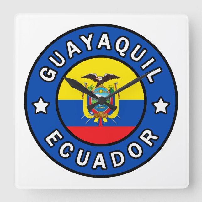 Reloj Cuadrado Guayaquil Ecuador (Anverso)