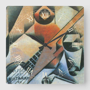 Reloj Cuadrado Guitarra (Banjo) y Gafas, Juan Gris, Arte Antiguo