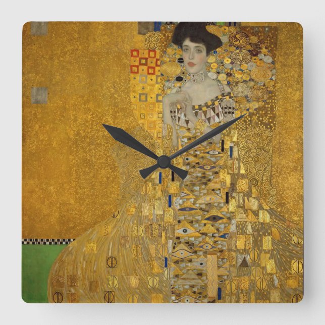 Reloj Cuadrado Gustav Klimt - Adele Bloch-Bauer I (Anverso)