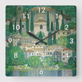 Reloj Cuadrado Gustav Klimt - Iglesia de Cassone