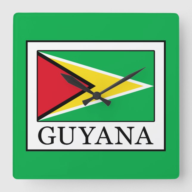 Reloj Cuadrado Guyana (Anverso)