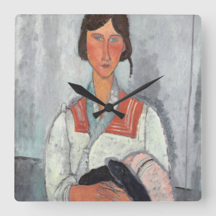 Reloj Cuadrado Gypsy Woman with Baby, 1919 (oil on canvas)