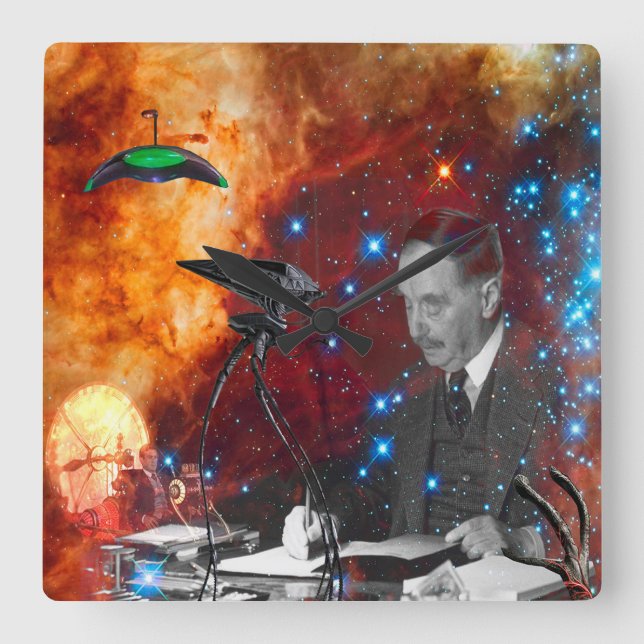 Reloj Cuadrado H.G.Wells (Anverso)