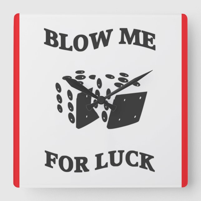 RELOJ CUADRADO HACERME DAR SUERTE (Anverso)