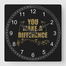 Reloj Cuadrado Haces la diferencia entre músicos