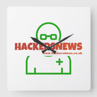 Reloj Cuadrado Hackers News Clock Con Nuestro Sitio Web