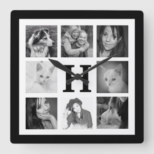 Reloj Cuadrado Haga sus propias 8 fotos de Instagram con el