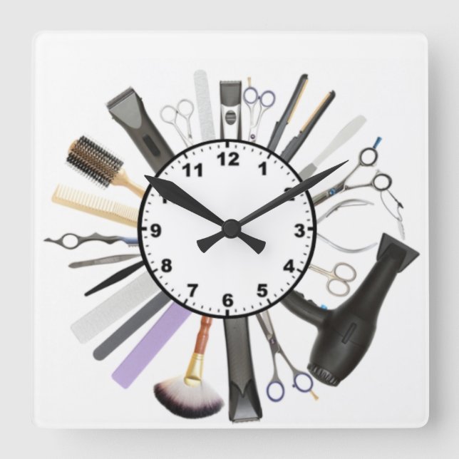 Reloj Cuadrado Hair (Anverso)