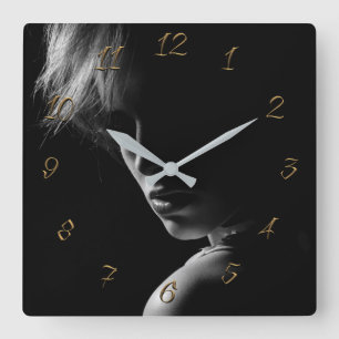 Reloj Cuadrado Hairdresser-beauty salon square wall clock
