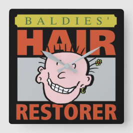 Reloj Cuadrado Hairdressers Funny Hair Restorer