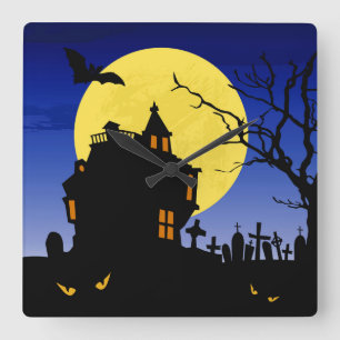 Reloj Cuadrado Halloween