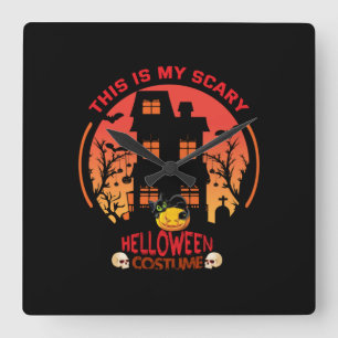 Reloj Cuadrado Halloween Este Es Mi Disfraz De Helloween.