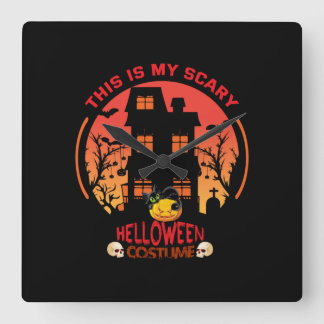 Reloj Cuadrado Halloween Este Es Mi Disfraz De Helloween.