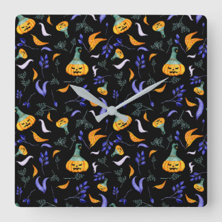 Reloj Cuadrado Halloween Forest Wall Clock