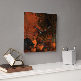 Reloj Cuadrado Halloween inminente