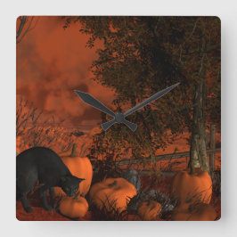 Reloj Cuadrado Halloween inminente