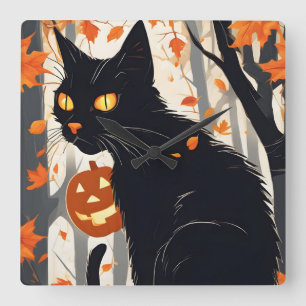 Reloj Cuadrado Halloween Moonlight