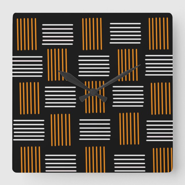 Reloj Cuadrado Halloween Weave (Anverso)