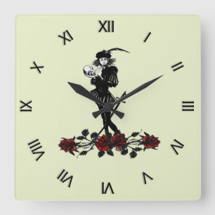 Reloj Cuadrado Hamlet El Bardo Verde