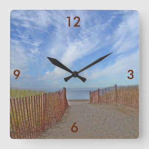 Reloj Cuadrado Hammonasset Beach Wall Clock