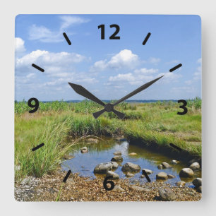 Reloj Cuadrado Hammonasset Beach Wall Clock