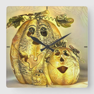 Reloj Cuadrado Happy Halloween