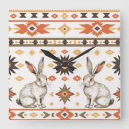 Reloj Cuadrado Hares del desierto