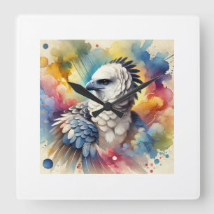 Reloj Cuadrado Harpie Eagle 050824AREF151 - Watercolor