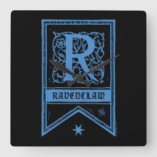 Reloj Cuadrado Harry Potter   Banner del Monograma Ravenclaw