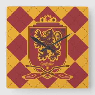 Reloj Cuadrado Harry Potter   Escudo Gryffindor QUIDDITCH™
