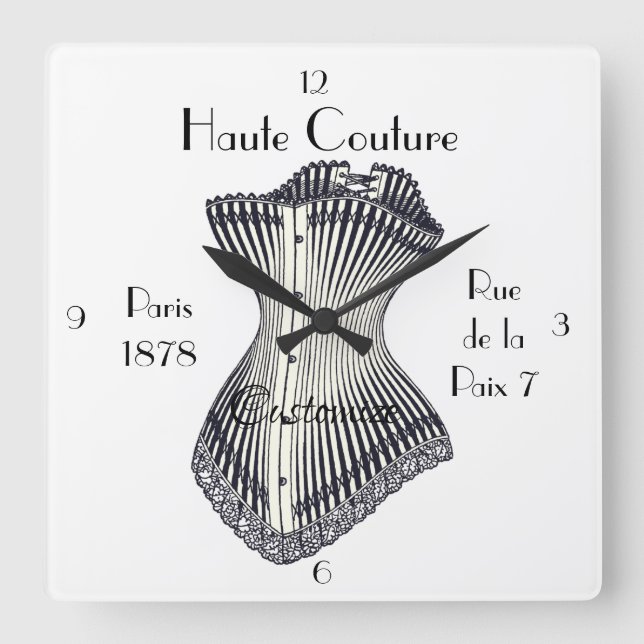 Reloj Cuadrado Haute Couture Corset Thunder_Cove      (Anverso)