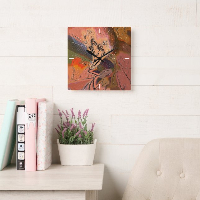 RELOJ CUADRADO HAWK (Sala de lectura)