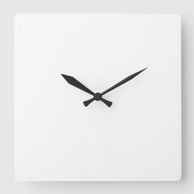 Reloj Cuadrado Haz tu propio Personalizado de grandes cerraduras  (Anverso)