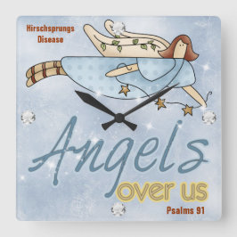 Reloj Cuadrado HD Angel Square Wall Clock
