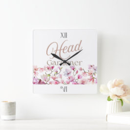 Reloj Cuadrado Head Gardener Floral Mother’s Day & Birthday Gift