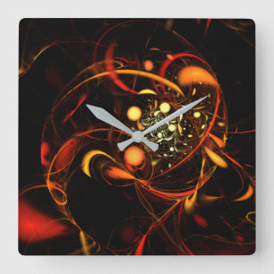 Reloj Cuadrado Heartbeat Resumen Plaza de Arte