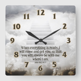 Reloj Cuadrado Heaven Scripter Square Wall Clock