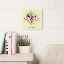 Reloj Cuadrado Heidelberg am Neckar Alemania Retro Vintage