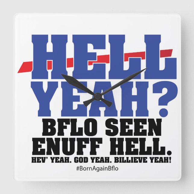 RELOJ CUADRADO HELL YEAH? (Anverso)